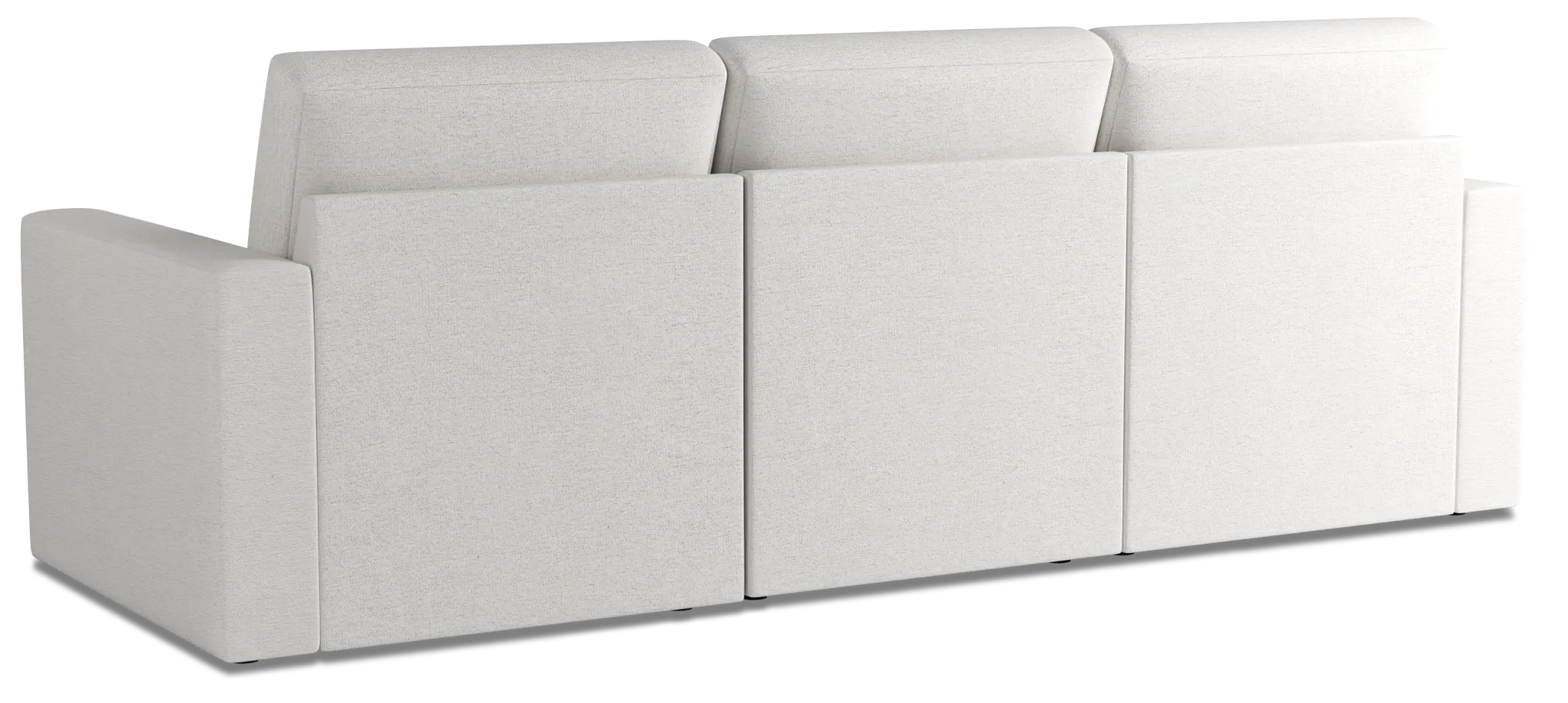 Citymod White Fabric 3-piece Modular Sofa