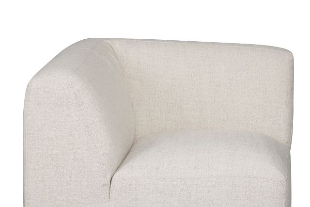 Baylor Light Beige Fabric Corner Chair