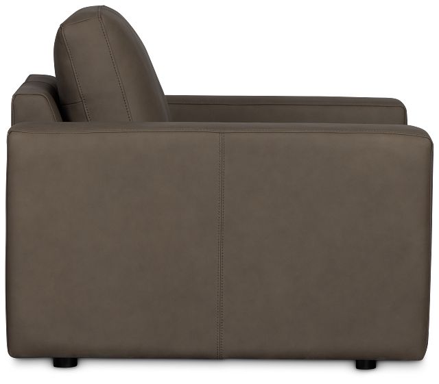 Kellan Dark Gray Leather Chair