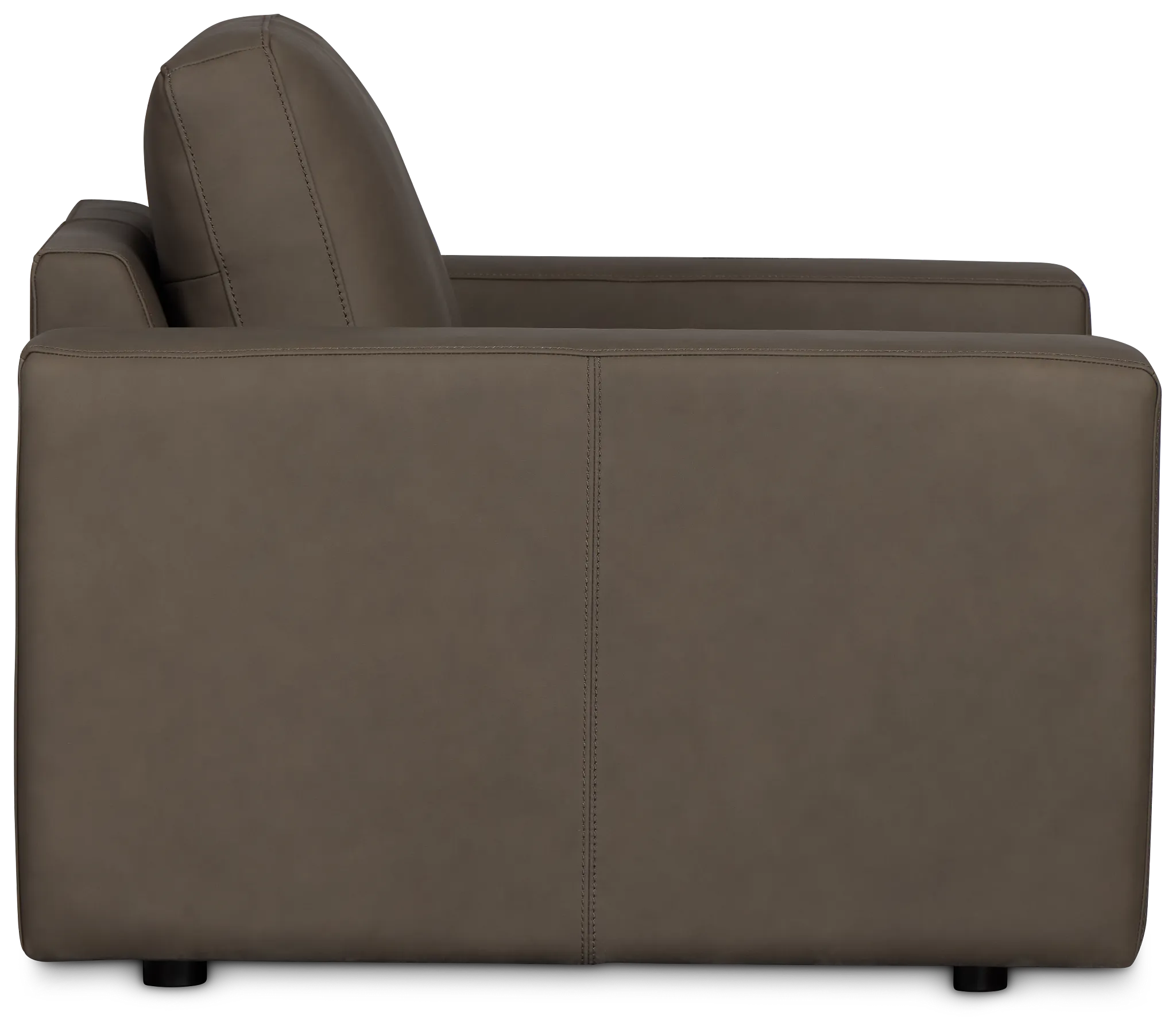 Kellan Dark Gray Leather Chair