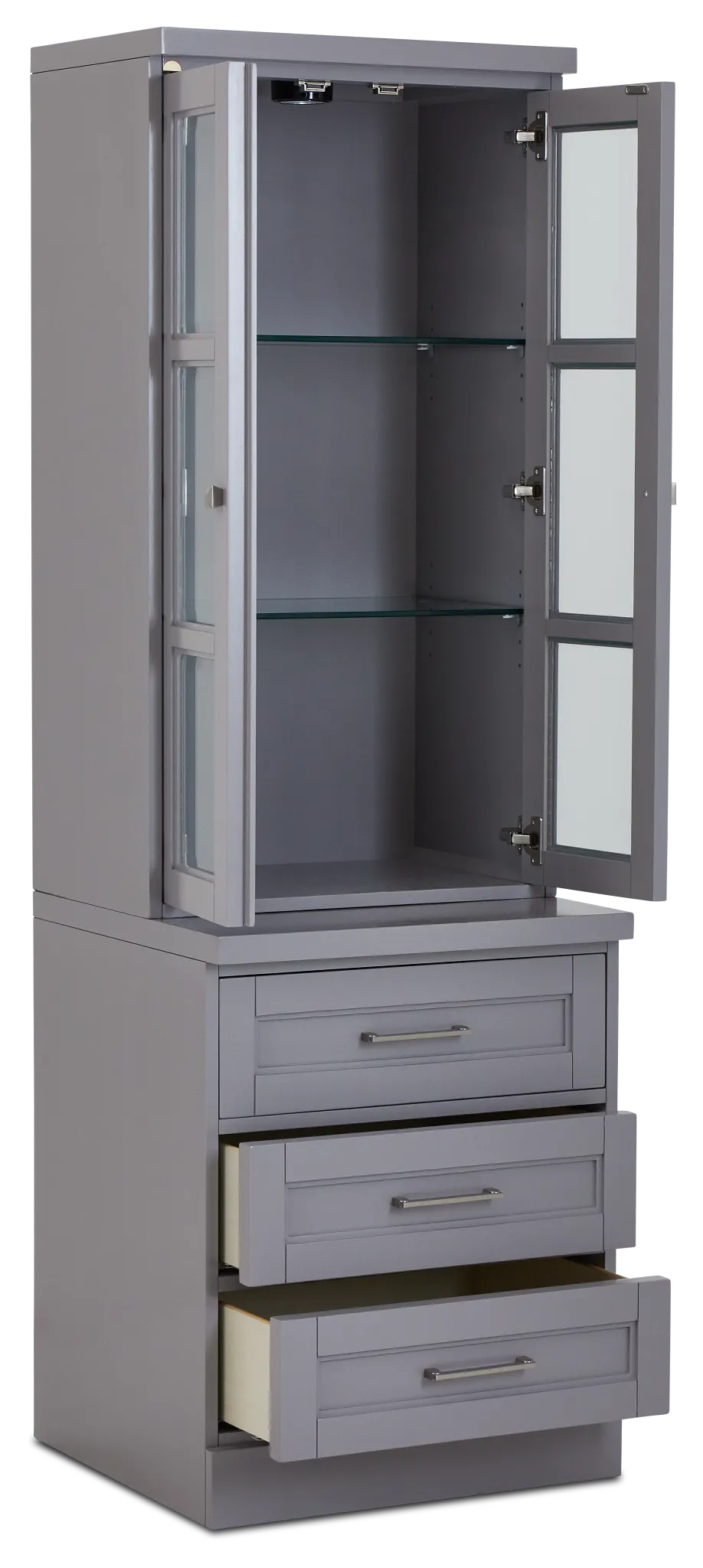 Newport Gray Drawer Pier