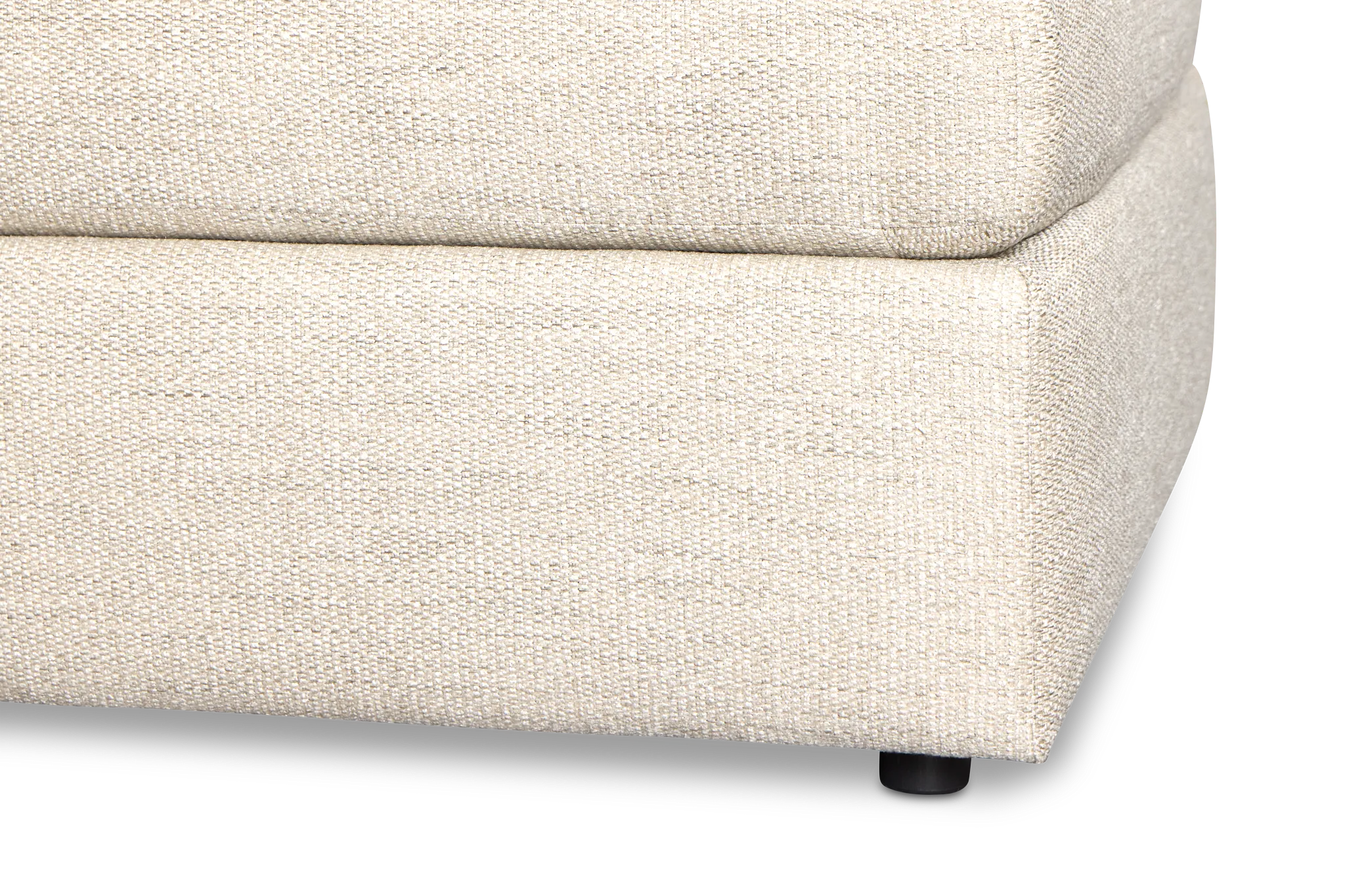 Maxwell Light Gray Fabric Cocktail Ottoman