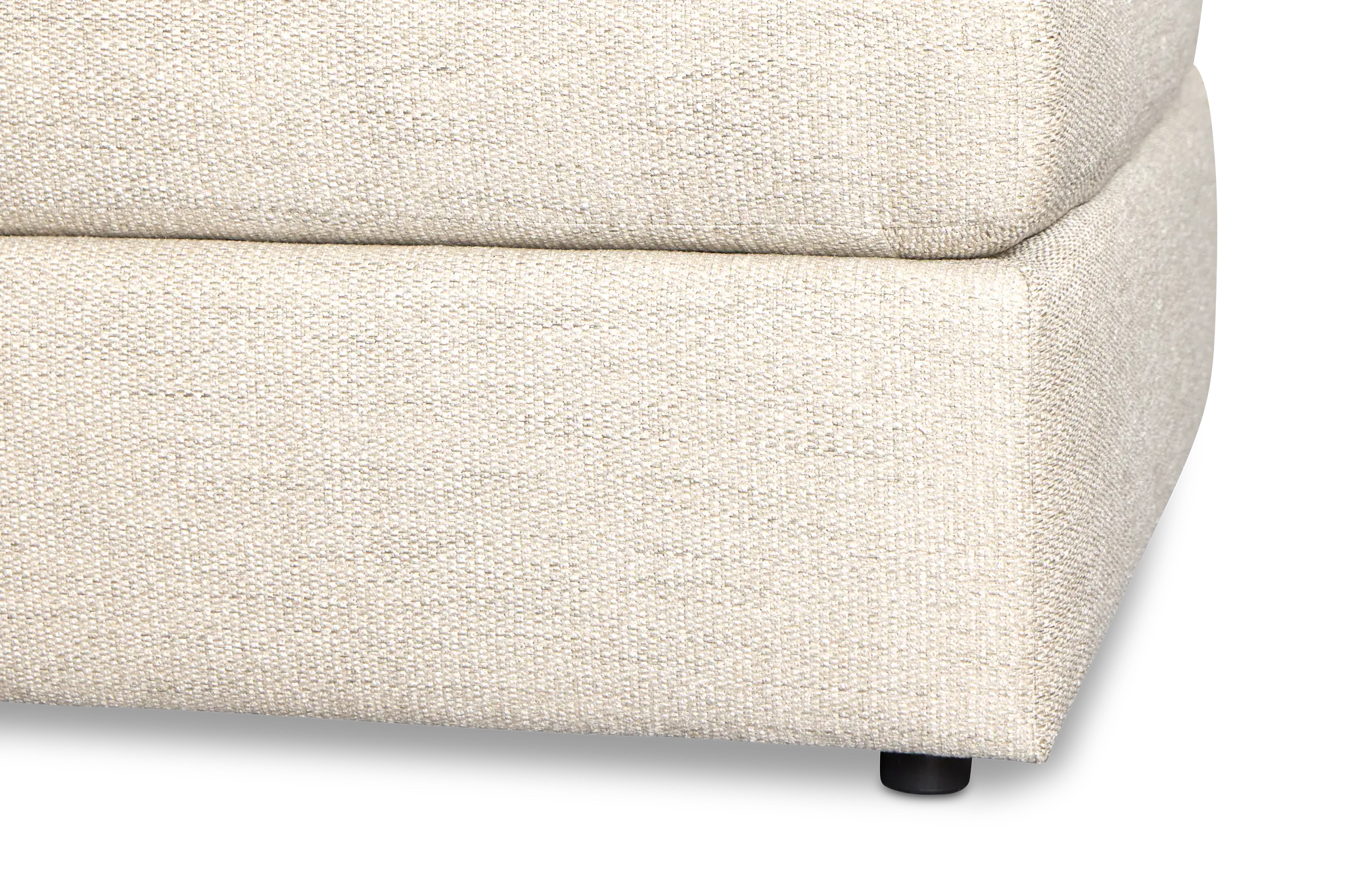 Maxwell Light Gray Fabric Cocktail Ottoman Maxwell Light Gray Fabric Cocktail Ottoman