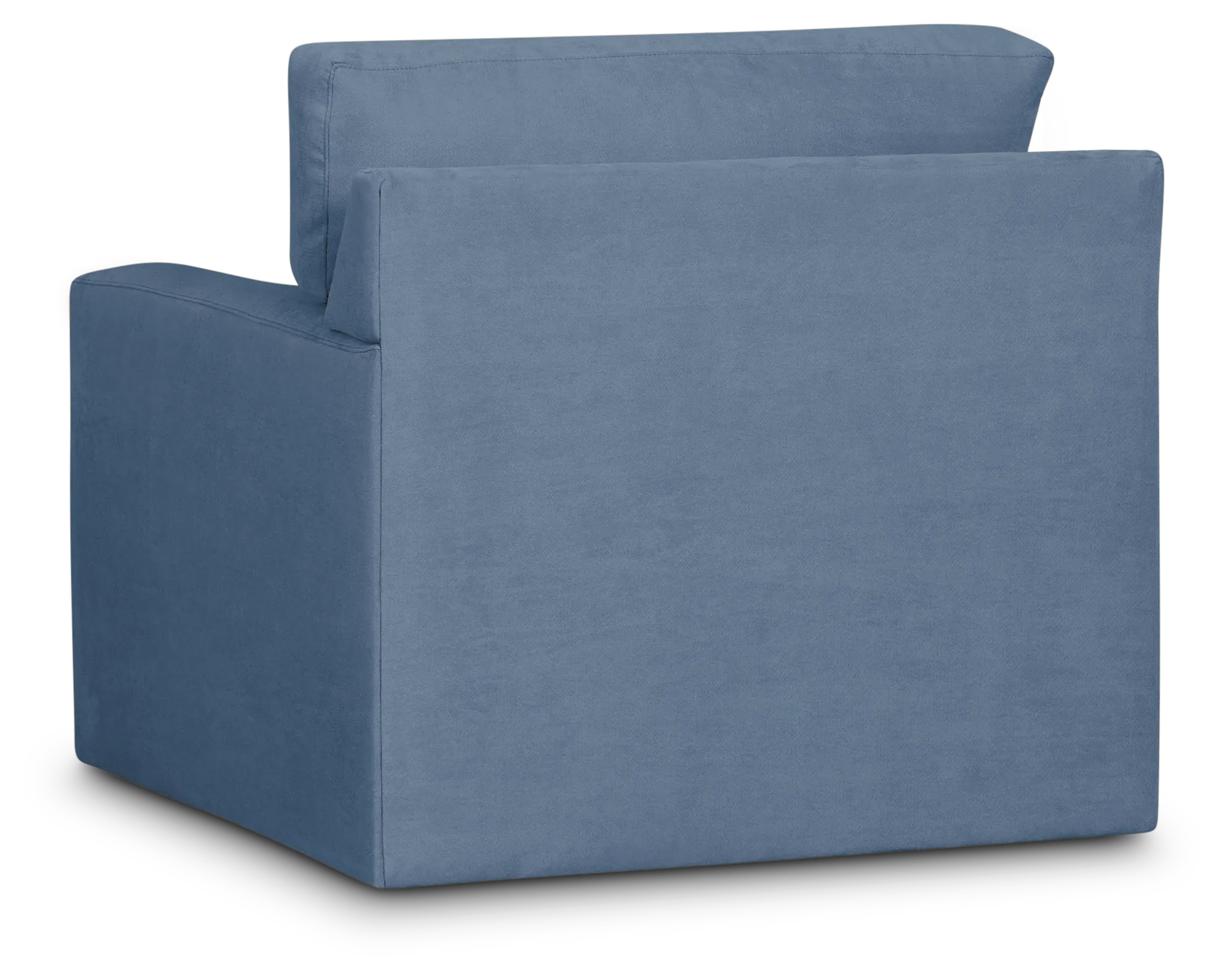 Hudson Blue Fabric Swivel Chair