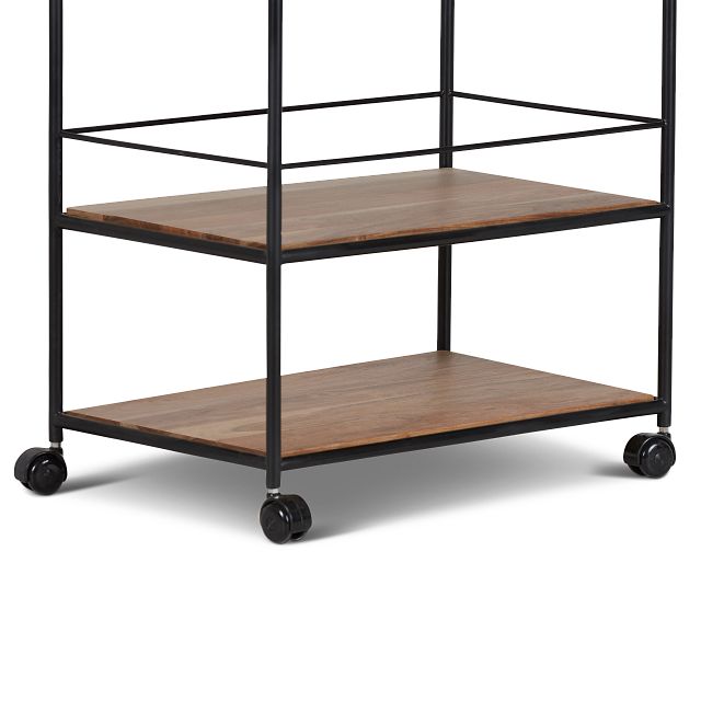 Margo Rectangular Metal Bar Cart