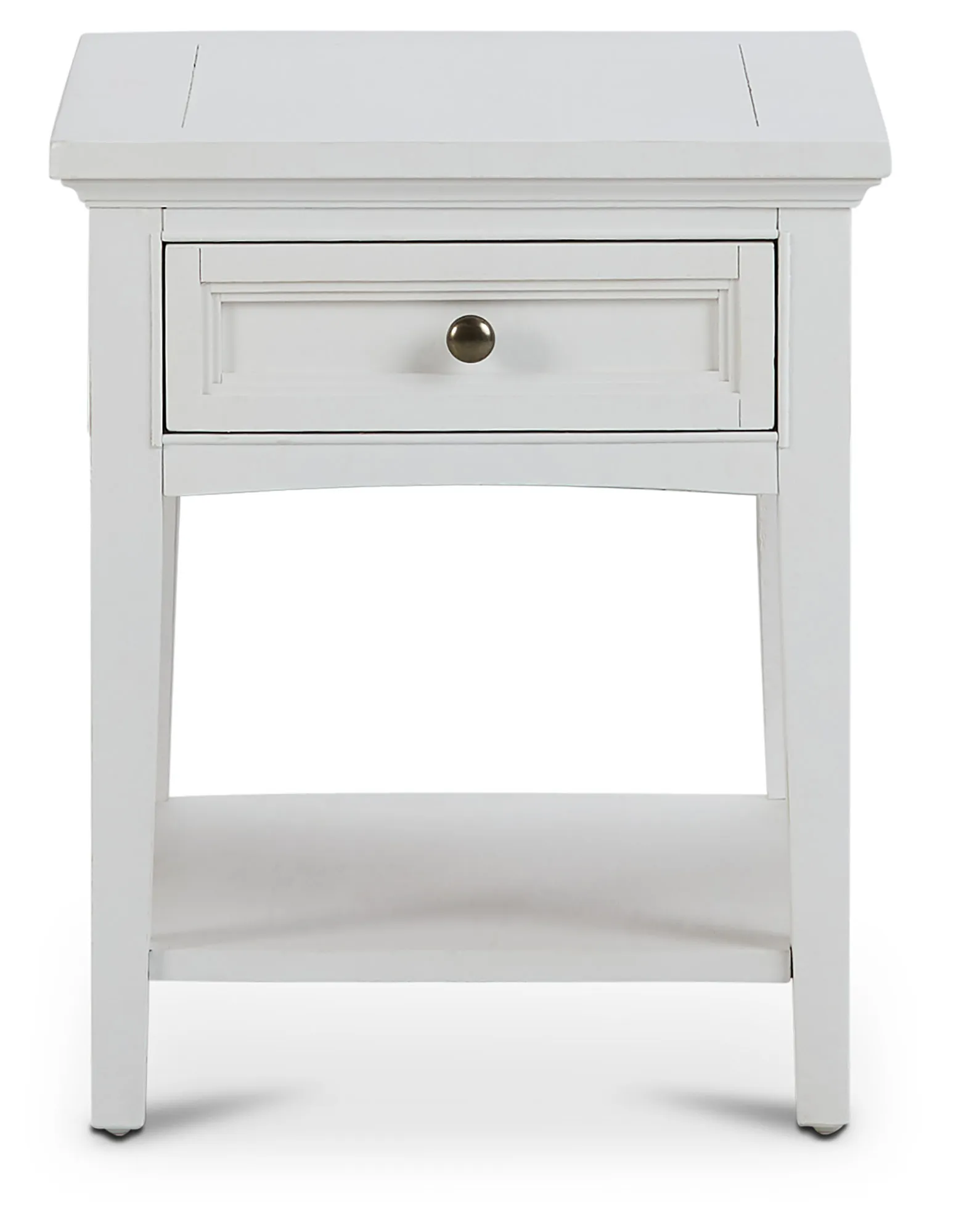 Heron Cove White Rectangular End Table