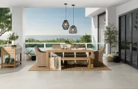 Montecito Light Tone Cushioned Arm Chair