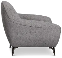 Zoey Dark Gray Fabric Chair