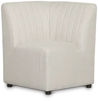 Tifton Light Beige Corner Bench