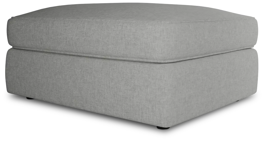 Siesta Delray Light Gray Fabric Ottoman Siesta Delray Light Gray Fabric Ottoman
