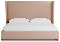 Captiva Joya Light Pink 60" Upholstered Shelter Bed