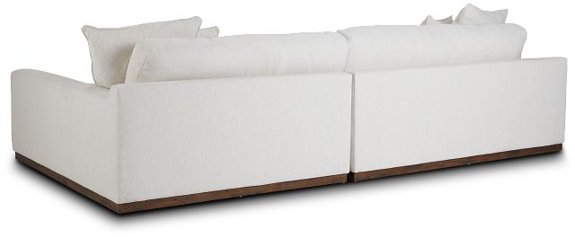 Mckenzie White Fabric Right Chaise Sectional