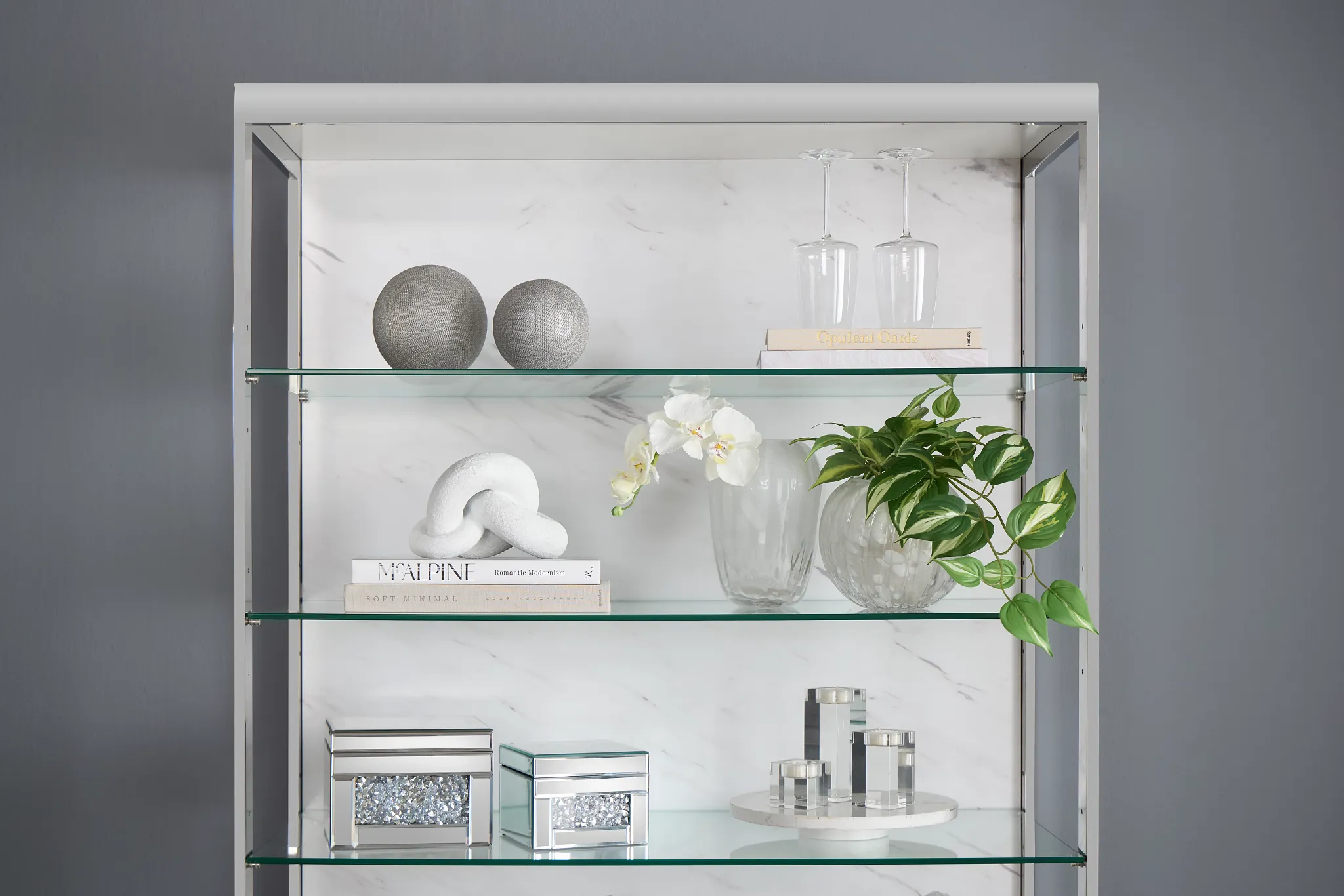 Ocean Drive White Stnl Steel Etagere
