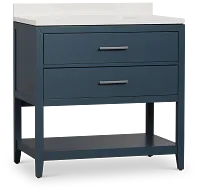 Alden Blue 36" Single Bathroom Vanity