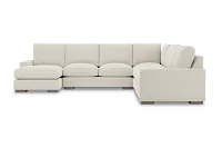 Edgewater Elite Ivory Large Left Chaise Sectional