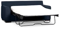 Sinclair Dark Blue Fabric Cooling Memory Foam Sleeper