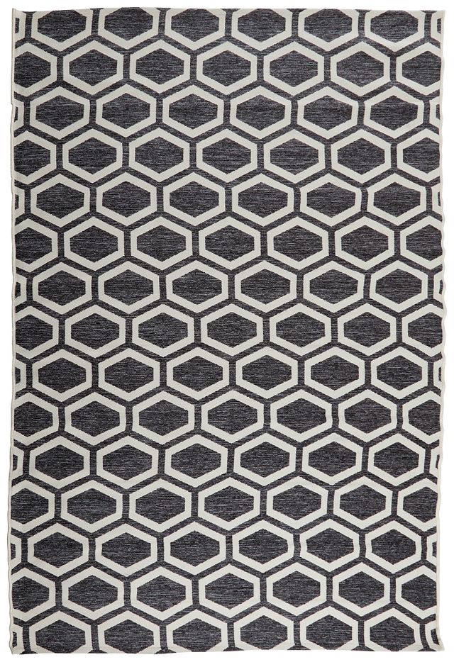 Simco Dark Gray Indoor/outdoor 5x8 Area Rug