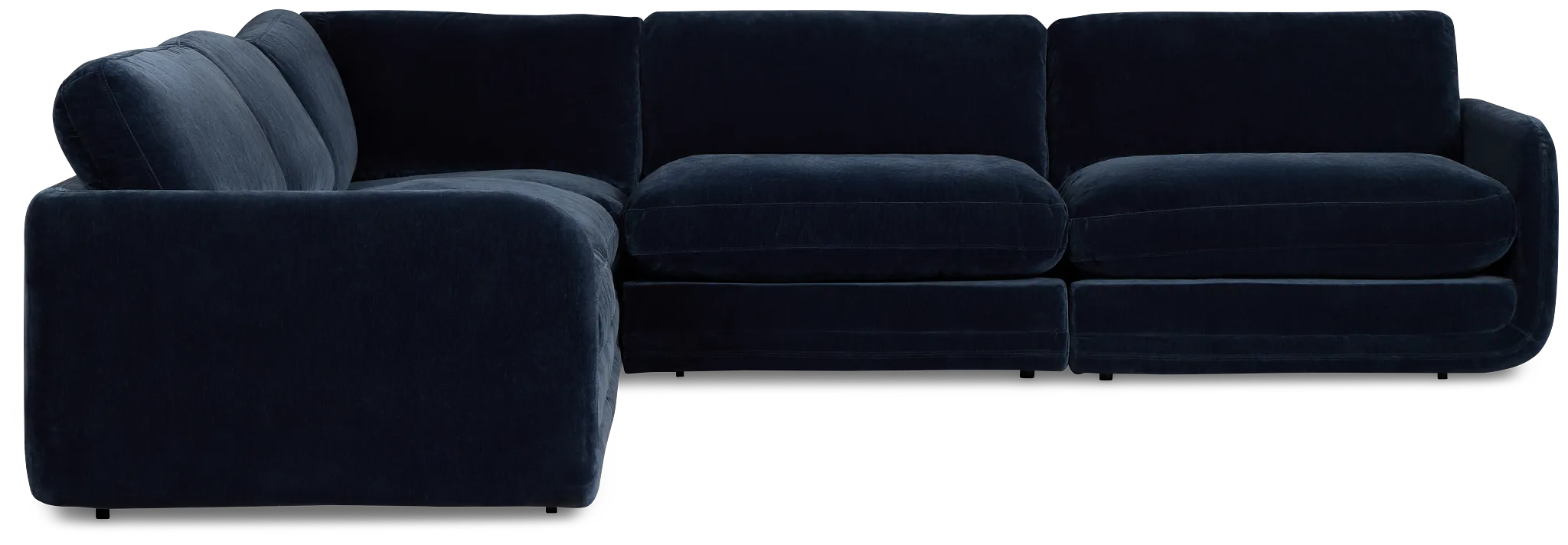 Jules Dark Blue Velvet 5-piece Modular Sectional