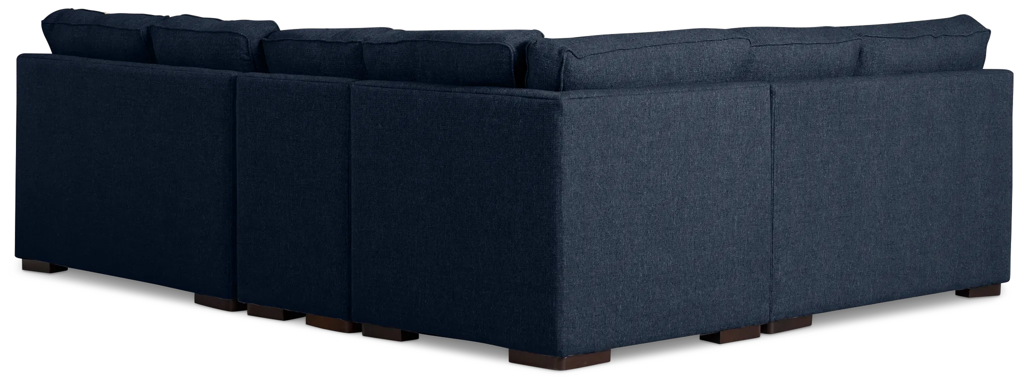 Sinclair Dark Blue Fabric Medium Two-arm Sectional