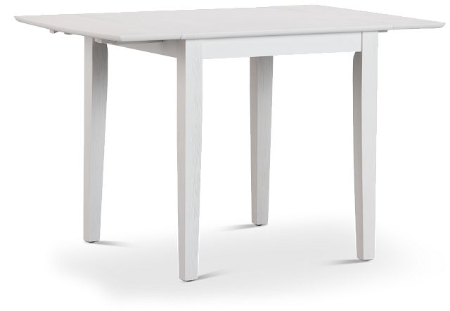 Woodstock White Drop Leaf Rectangular Table