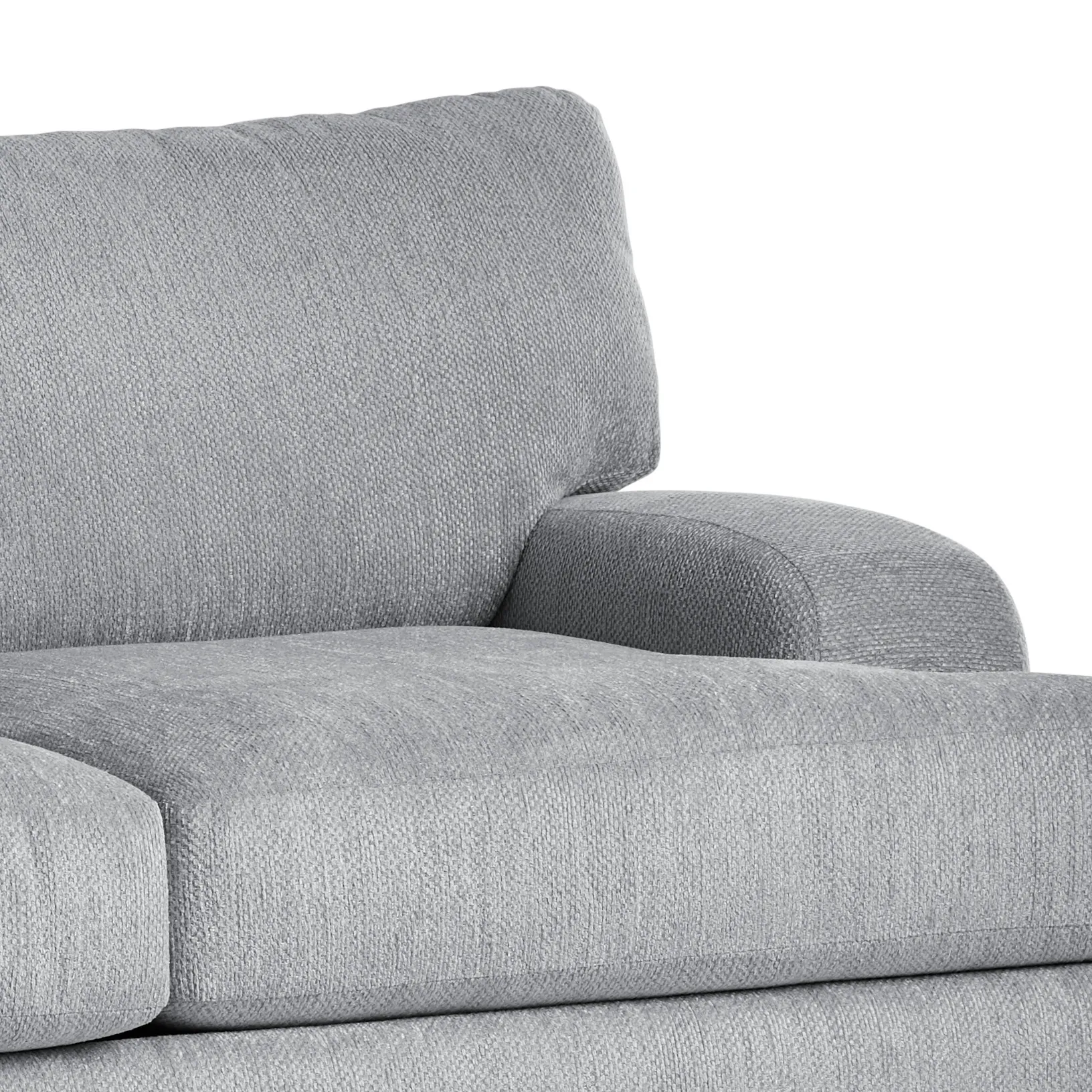 Alpha Light Gray Fabric Sofa