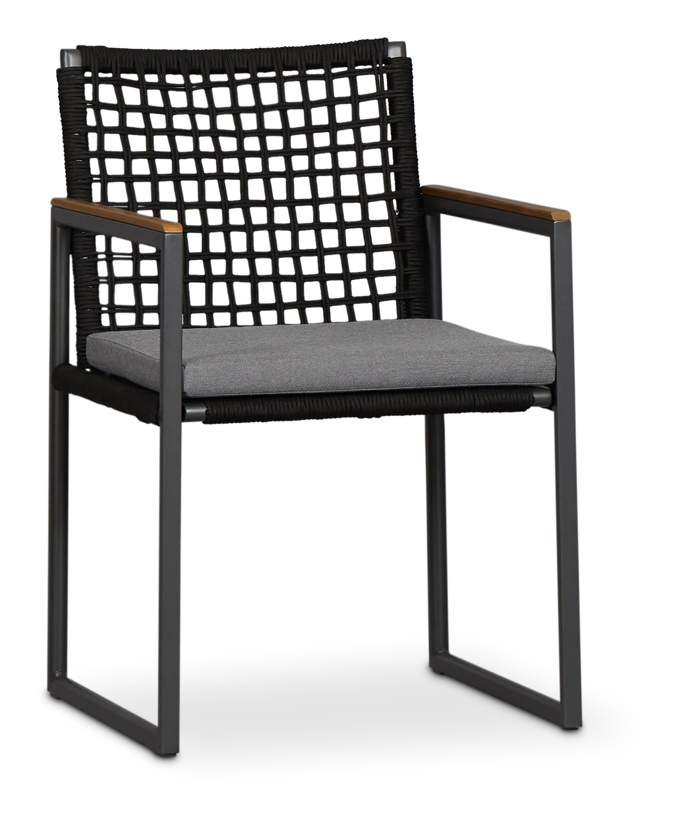 Sunrise Dark Gray Teak Arm Chair