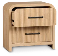 Lyndie Light Tone 2-drawer Nightstand