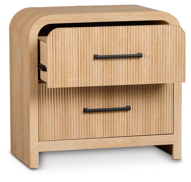 Lyndie Light Tone 2-drawer Nightstand