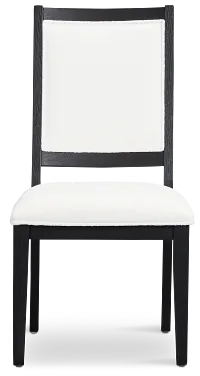 Alden Black Upholstered Side Chair