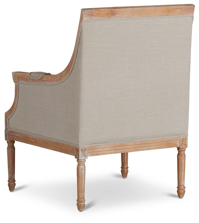 Mckenna Beige Fabric Accent Chair
