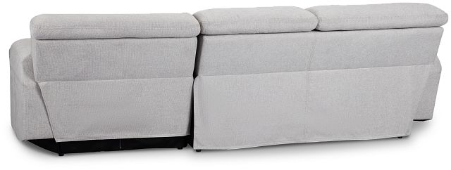 Callum Light Gray Storage Small Right Power Chaise Sleeper Sectional