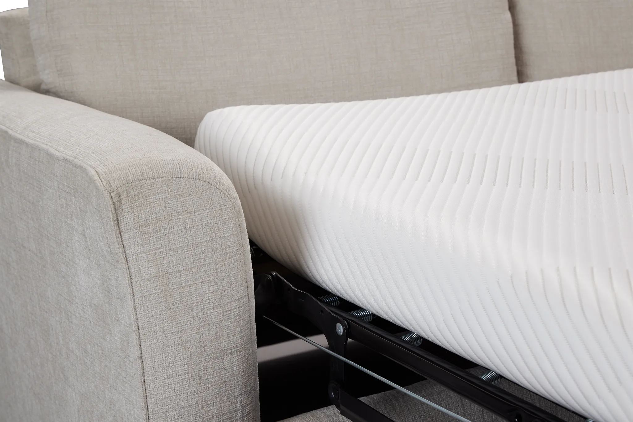 Maxie Light Beige Micro Cooling Memory Foam Sleeper