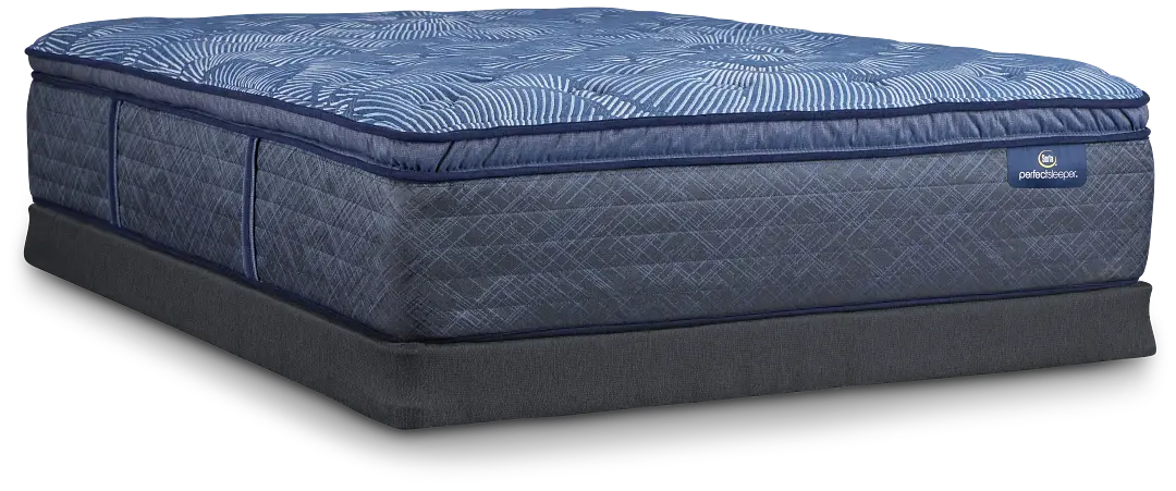 Serta Perfect Sleeper Cobalt Calm Plush Low-profile Mattress Set Serta Perfect Sleeper Cobalt Calm Plush Low-profile Mattress Set