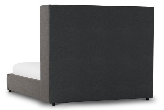 Captiva Elite Dark Gray 60" Upholstered Shelter Bed