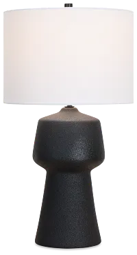 Miva Black Ceramic Table Lamp
