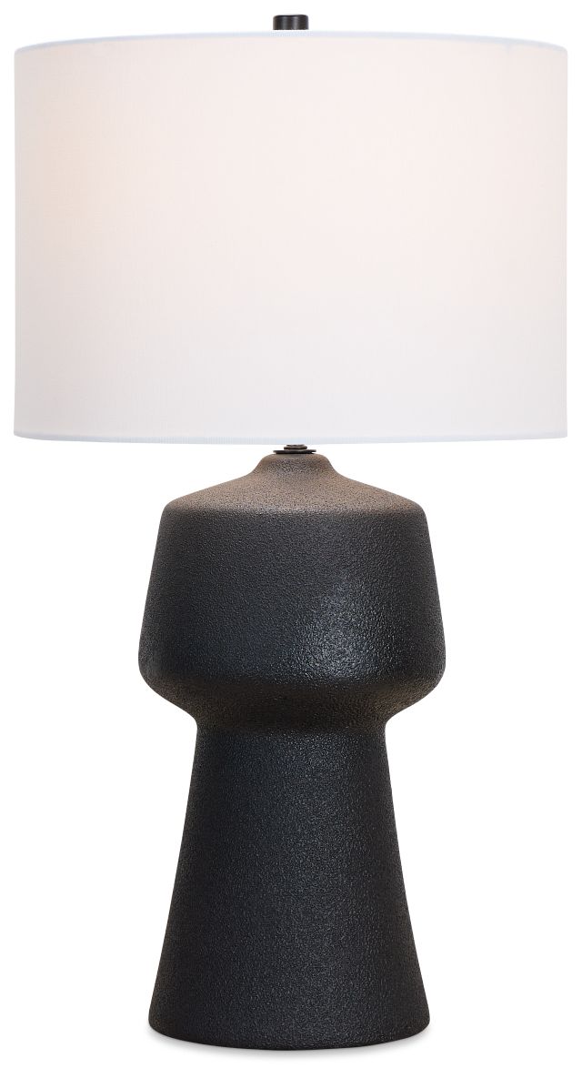 Miva Black Ceramic Table Lamp