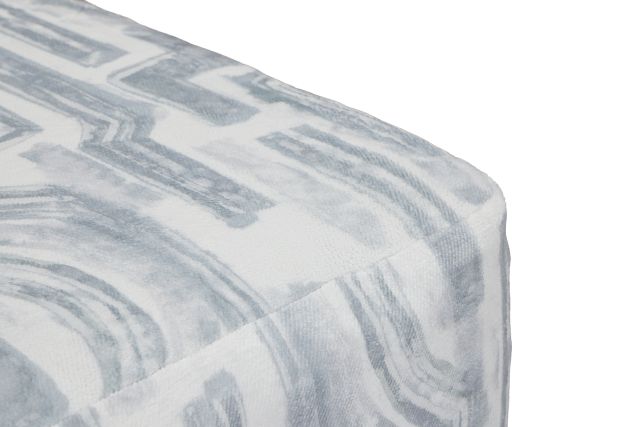 Kylie Light Gray Fabric Cocktail Ottoman