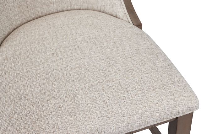 Heron Cove Light Tone Curved Upholstered Side Chair