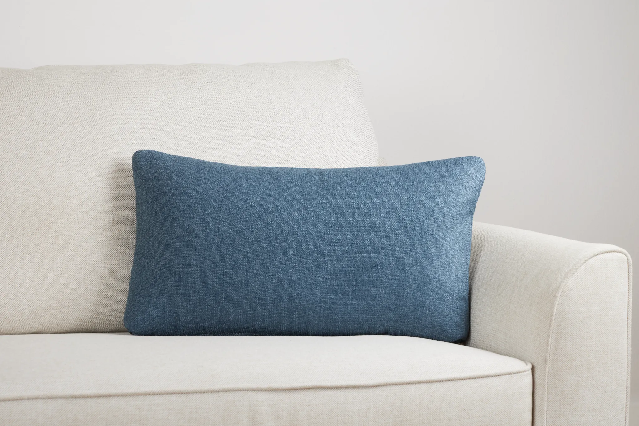 Zeke Dark Blue Lumbar Accent Pillow