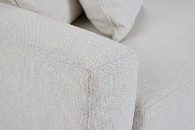 Mckenzie White Fabric Sofa