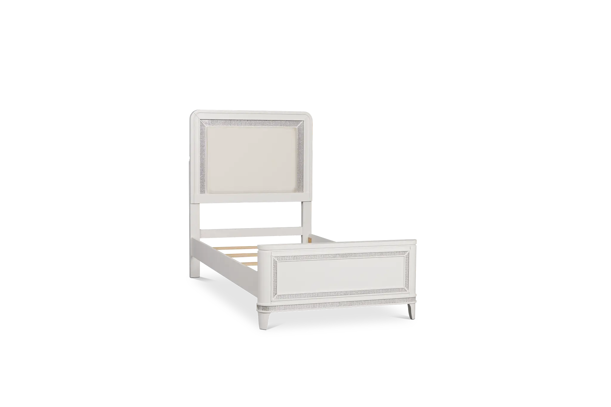 Milan White Uph Panel Bed Milan White Uph Panel Bed