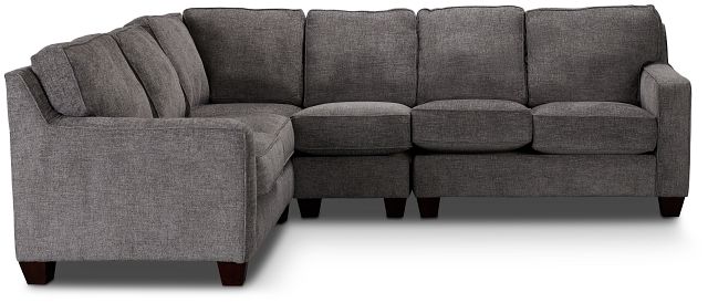 Andie Dark Gray Fabric Medium Two-arm Sectional