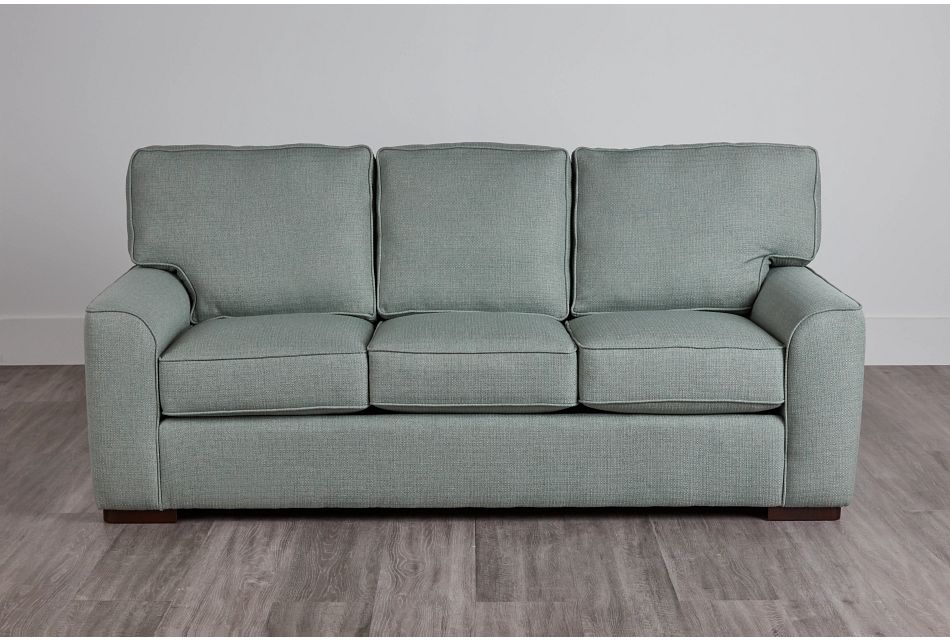 Austin Green Fabric Sofa, (0)