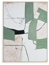 Darias Dark Green Wall Art