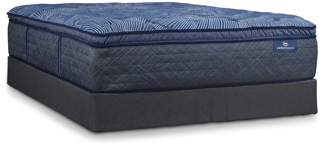 Serta Perfect Sleeper Cobalt Calm Plush Mattress Set