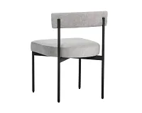 Mabel Light Gray Upholstered Side Chair