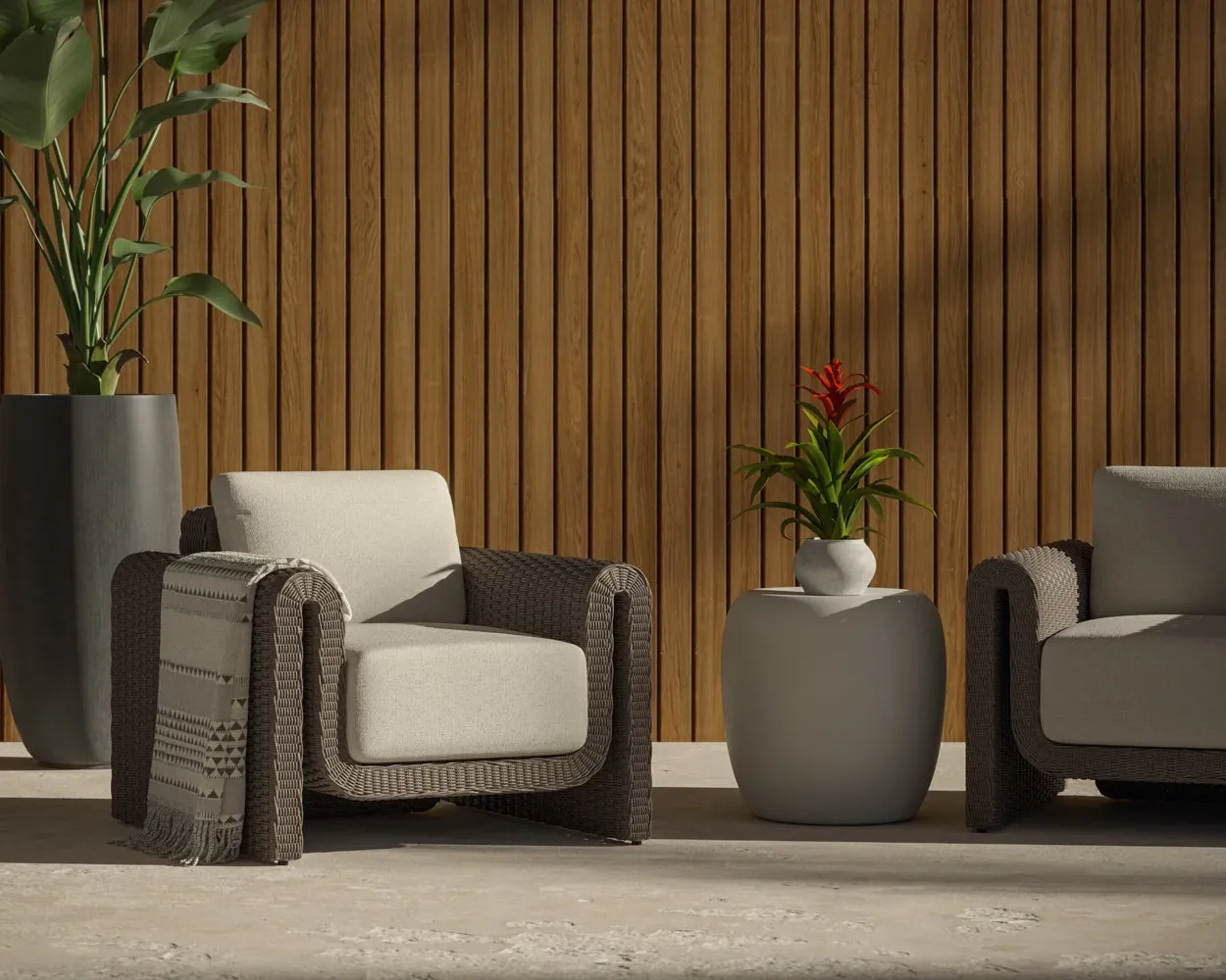 Lana White Round End Table