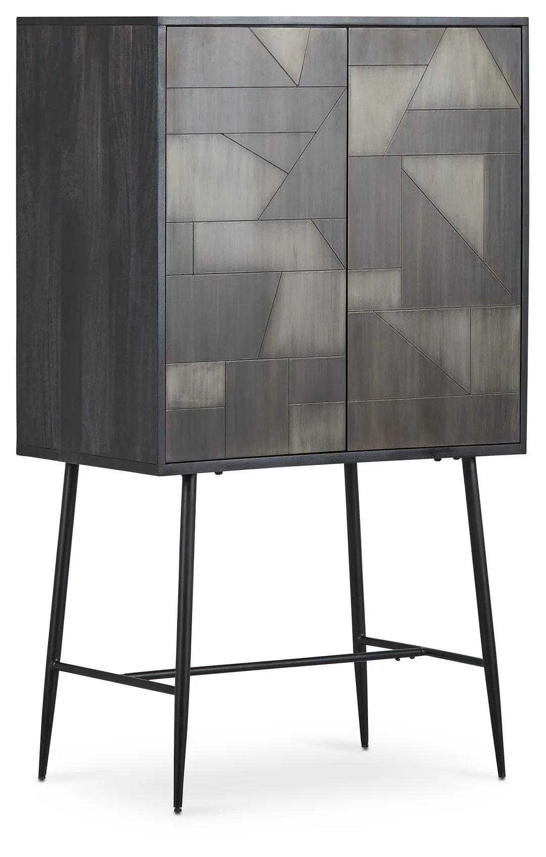 Lumi Dark Tone Wine Cabinet