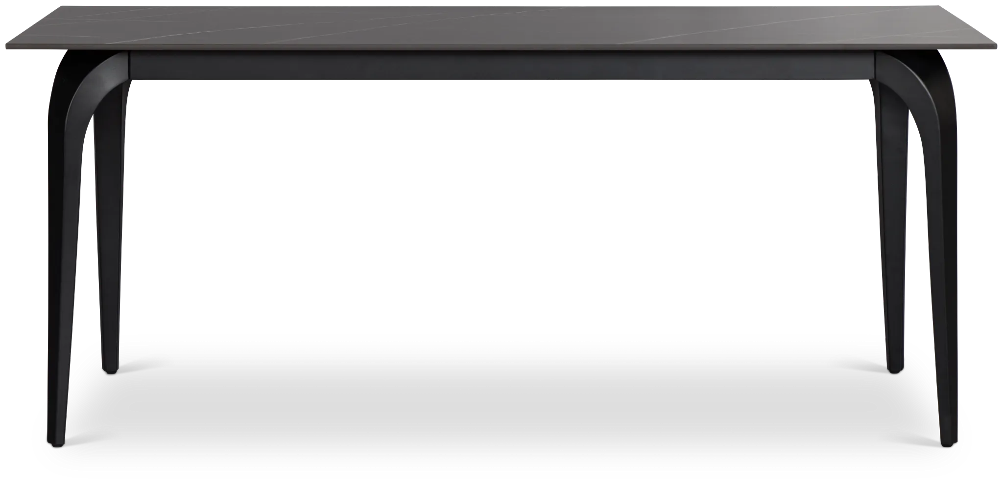 Sierra Black Stone Rectangular Table