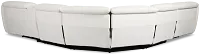 Jett White Micro Medium Dual Power 2-arm Reclining Sectional